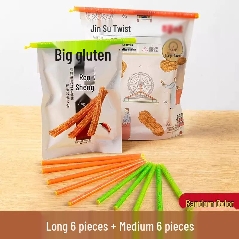 Kitchen Food Storage Bag Sealing Clips for Snacks and Tea