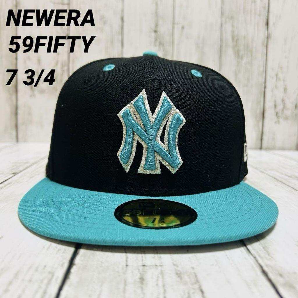 [USED] Goku NEWERA New York Yankees 59FIFTY Turquoise Blue