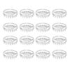 12/16Pcs Furniture Caster Cup Carpet Protectors Comfortable Touch Spiked Furniture Cup Clear Plastic Chair Leg Covers