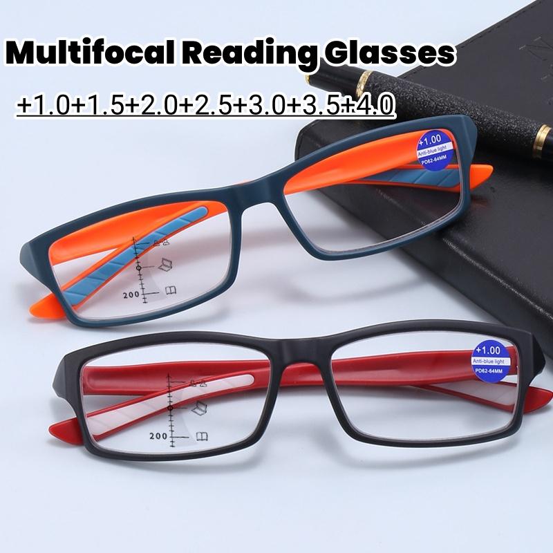 Sports Progressive Multifocal Reading Glasses Unisex Women Men Finished Presbyopia Eyewear Optical Prescription Eyeglasses