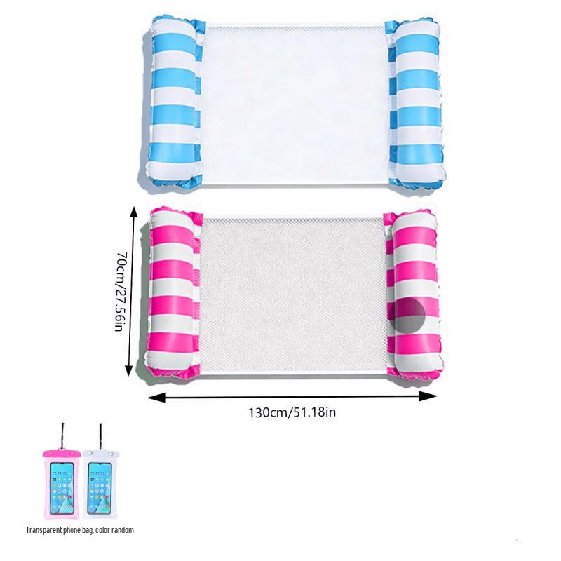 Inflatable Water Lounge Float with Phone Bag