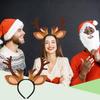Antlers Headband Christmas Dress Up Headdress Dress Up Headband Costume for Kids Teens Adults Collectors Costume Parties Themed