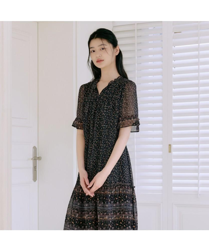 THURSDAY ISLAND Daily Small Floral Pattern Dress_T264Mop235W