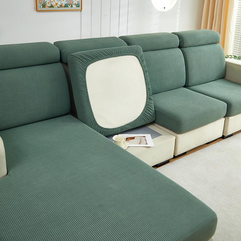Jacquard Sofa Cover Stretch Seat Cushion Cover Sofa Slipcover For Living Room L Shaped Couch Cover Furniture Protector Pets Kids