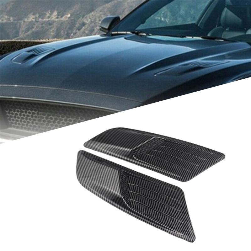 Car Front Engine Hood Trim Bonnet Vent Intake Air Flow Cover Decoration Accessories