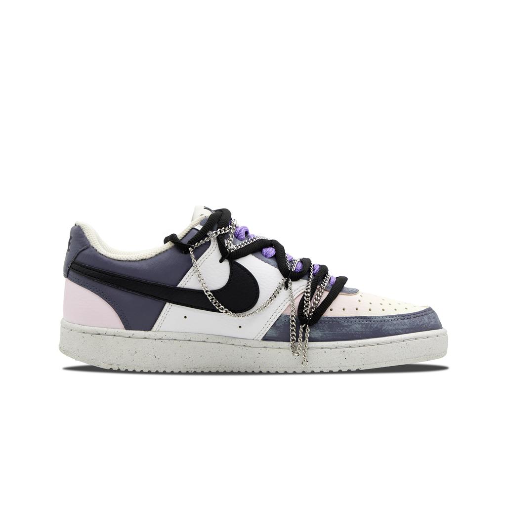 Nike Court Vision 1 Low top Skateboard Shoes Unisex Black Purple DH2987-101(Team256-)