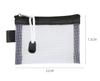 Zipper Credit Card ID Bag Lipstick Pouch Data Line Key Earphone Organizer Mini Clear Nylon Mesh Zipper Coin Purse Cute Wallet