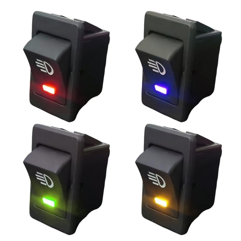 Automotive Fog Lamp Toggle Switches with LED Light And Quick Install 4 Pin 12V Fog Lamp Toggle Switches For Truck Boat
