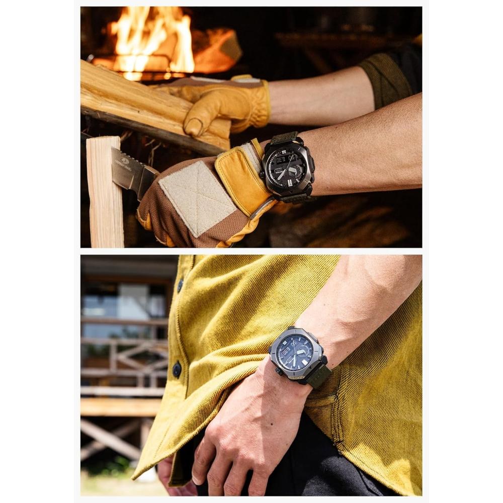 Casio Pro Trek ClimBer Line Radio Solar Cordura Prw 6900yB 3jf Men S Khaki  X B