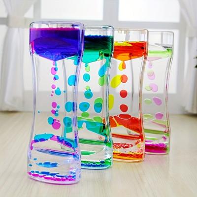 Decorațiuni și Articole pentru Petrecere Cronometru cu Nisip Dublu-Color Artizanat, Decorațiuni Creative pentru Casă Artă cu Picături de Ulei, Nu Necesită Electricitate, Decorațiune de Birou