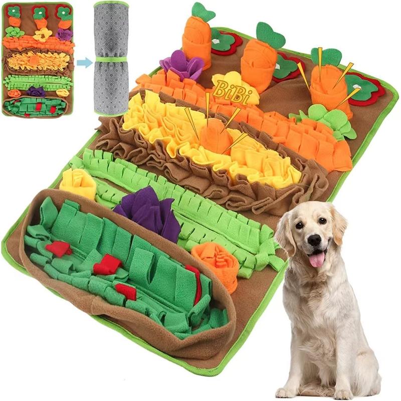 Dog Snuffle Mat Puzzle Toy For Dogs Interactive Feeding Rug For Training Boredom Relief Indoor Use Washable Design