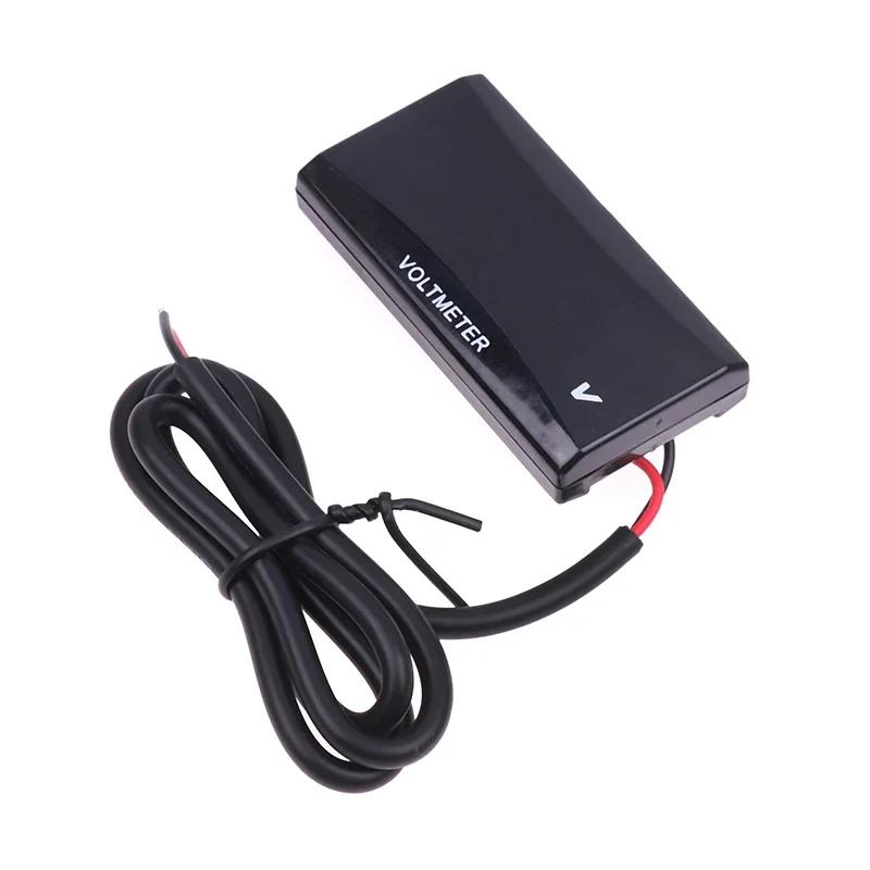 Digital Voltmeter 12V LED Display Voltage Meter Tester with Reverse Polarity Protection for Car Motorcycle Universal