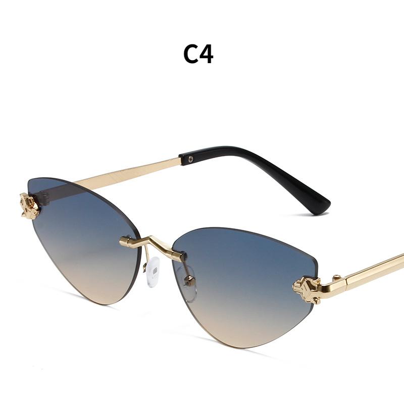 Women's sunglasses, new triangular frameless sunglasses.