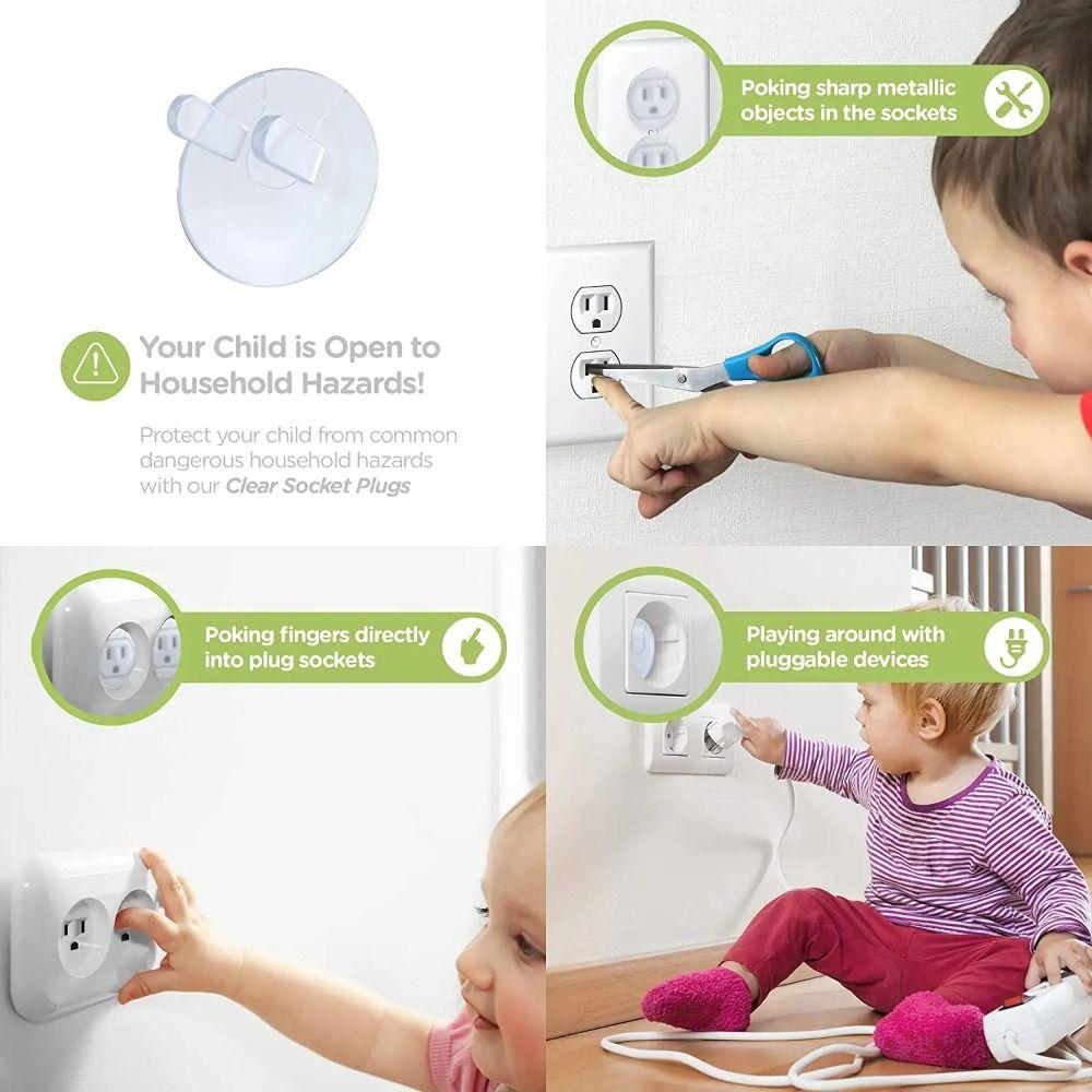 

20pcs American Standard Electric Plug Protectors Toddler Protection Protector Cover Outlet Covers