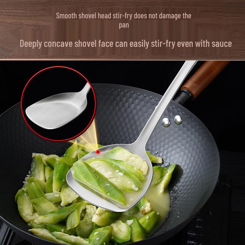 Premium 316L Stainless Steel Wok Spatula