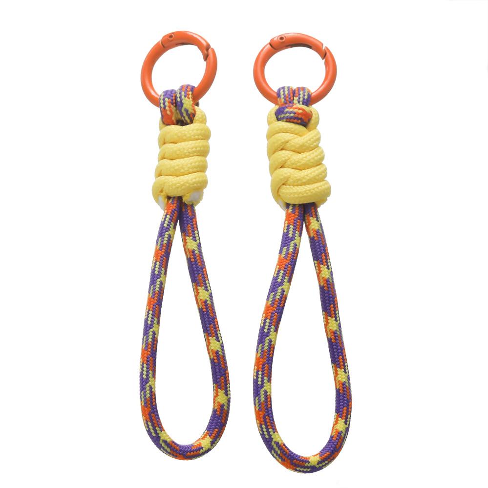 1pc Colorful Braided Lanyard Keychain for Phone Case Women Anti Lost Knot Rope Strap Car Key Chains Diy Accessories Keyring