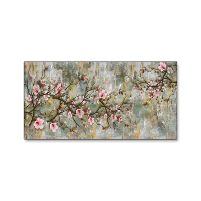Artă abstractă, flori colorate, pictură pe pânză, artă de perete, copac de primăvară, postere florale, imprimeuri pentru sufragerie, decor dormitor, cuadros, fără cadru