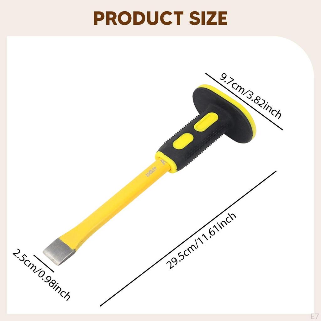 Masonry and Rock Tool High Hardness Multifunctional Manual Flat Chisel for Mortar Concrete
