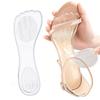 Transparente Silikon-Gel-Fersenkissen Anti-Rutsch Stoßdämpfende Einlagen für High Heels Sandalen Ganztägiger Komfort Polster