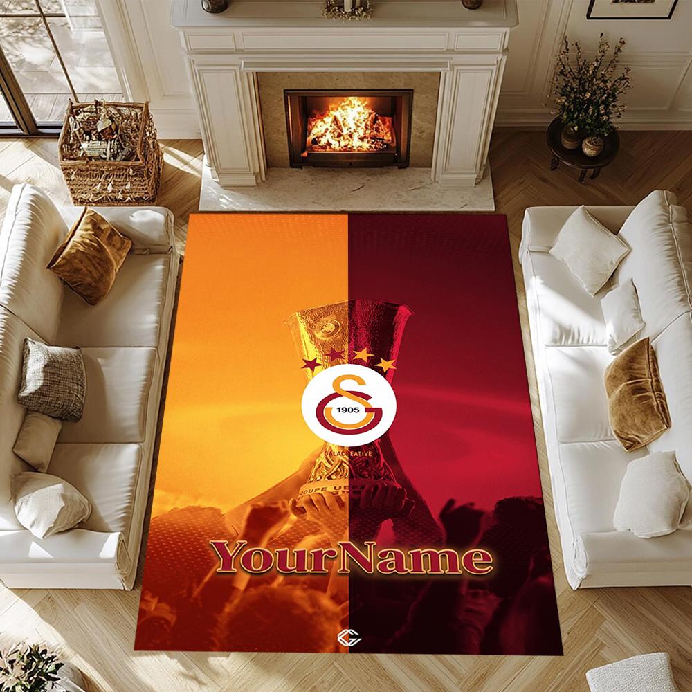 Galatasaray 310 Personalized Name Carpet Suitable for Game Room Bedrooms Playrooms Hallway Anti-slip Rug Office home decor