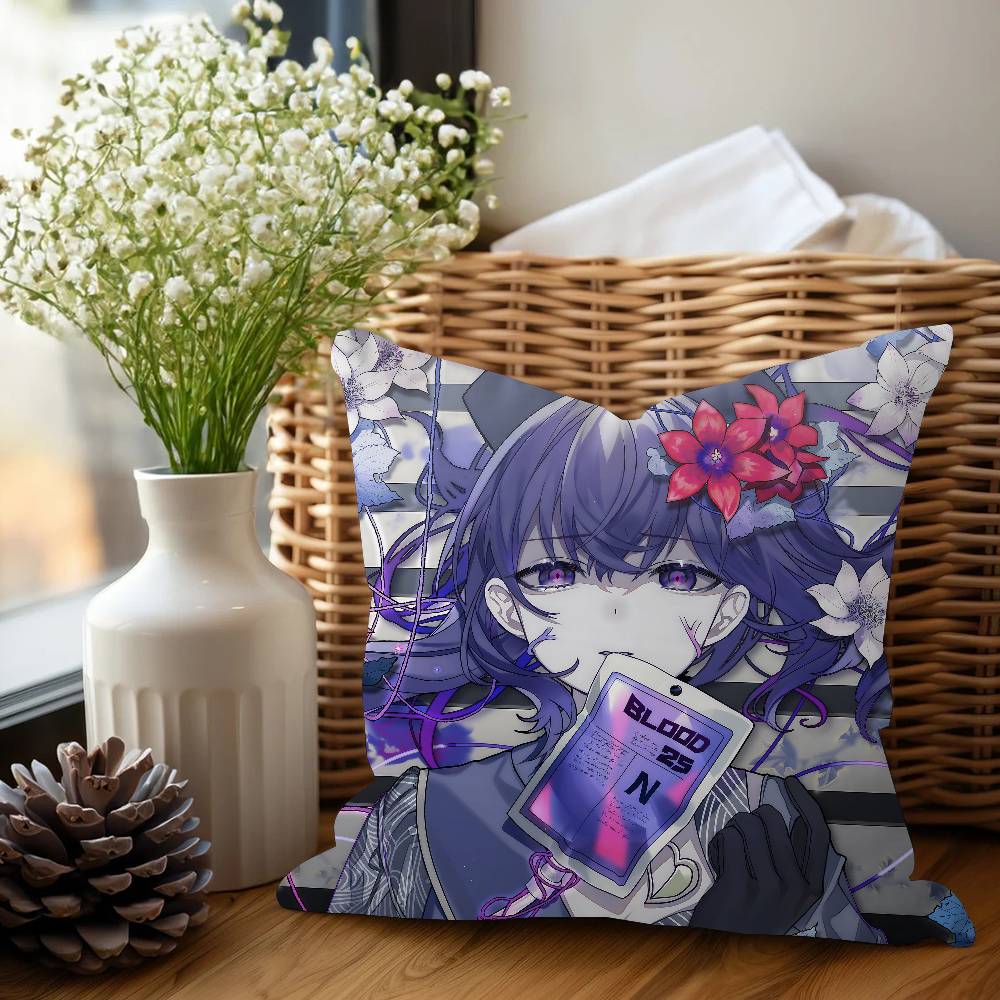 A-Asahina M-Mafuyu Cushion Cover Car Throw Pillow Case For Sofa Car Christmas Gift 40x40cm 45x45cm