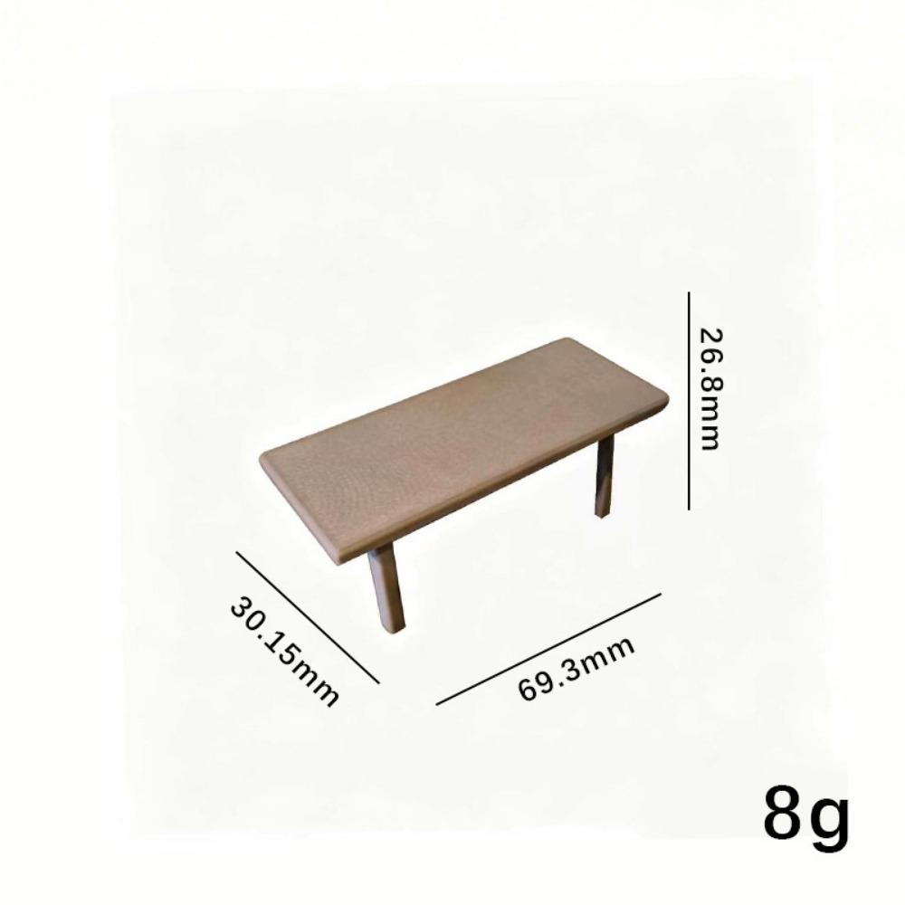 Mini Coffee Table Chairs 1/12 Simulation Furniture Model Toys Doll House Decoration Accessories