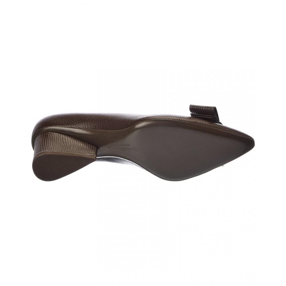 Salvatore Ferragamo Ferragamo Viva Leather Pump Green