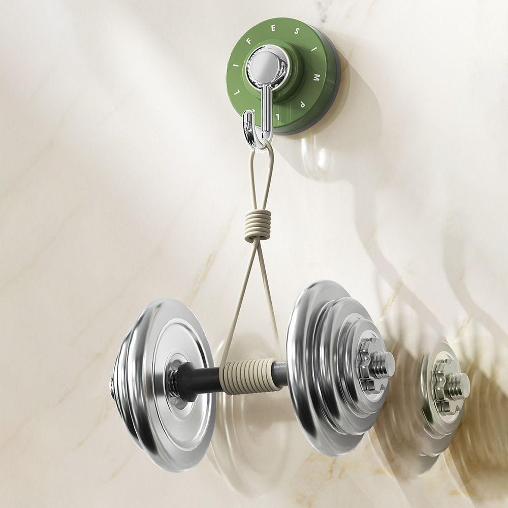 2 Pcs/Bag Strong Swivel Suction Cup Hooks Hole-free Clothes Hook Portable Wall Sticky Hooks  Toilet