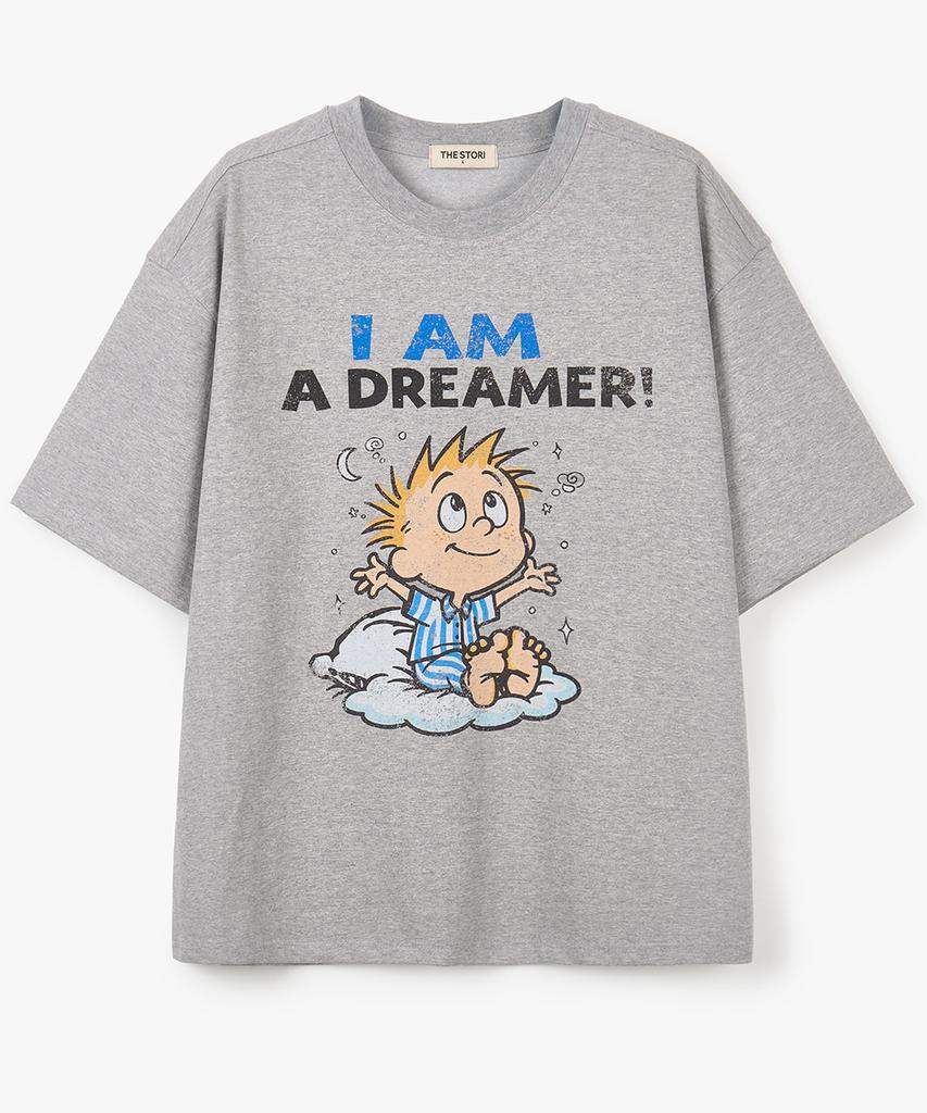 Deoseutoli Dreamer Double Short Sleeve Tee (Melange)