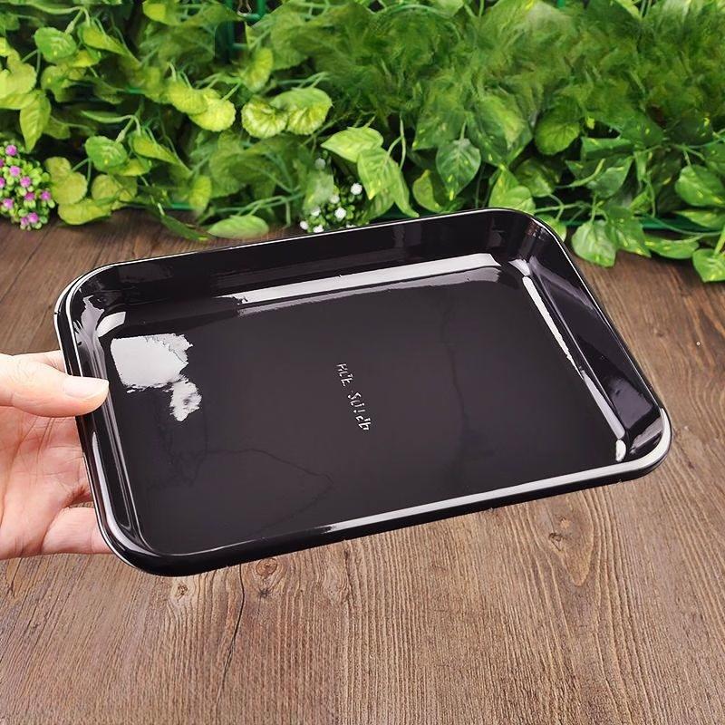 Disposable Black Plastic Serving Tray