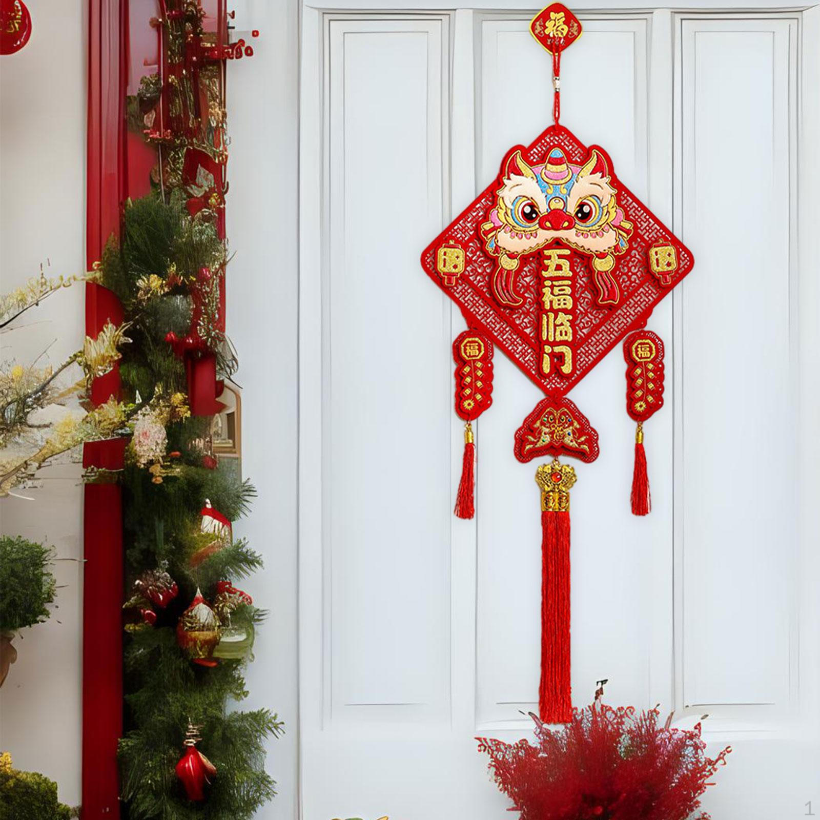 

Китайский Год Подвесной Украшение Шарм Кисточка Украшения Подвеска Фу Иероглиф для Двери 42.5x105cm