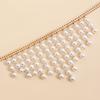 Exaggerated Style Pearl Multilayer Necklace Adjustable Imitation  Pearl Necklace  Beach