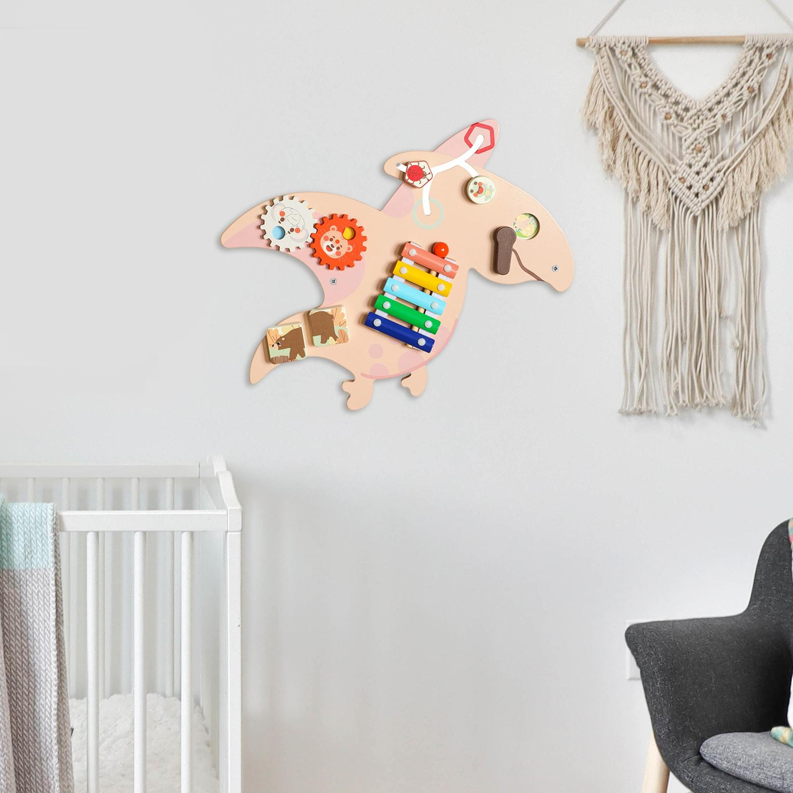 

Wall Busy Board Sensory Toy Multifunctional Activity Panel for Nursery