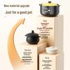 Peirsen Yellow Lid Ceramic Health Stew Pot