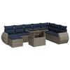 VidaXL Ensemble de canapés de jardin 9 pcs et coussins rotin acacia 3326692