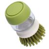 Soap Dispensing Palm Brush Hand Held Soap Dispensing Palm Brush Storage Set for Dishes Pots Pans Kitchen Sink Cleaning