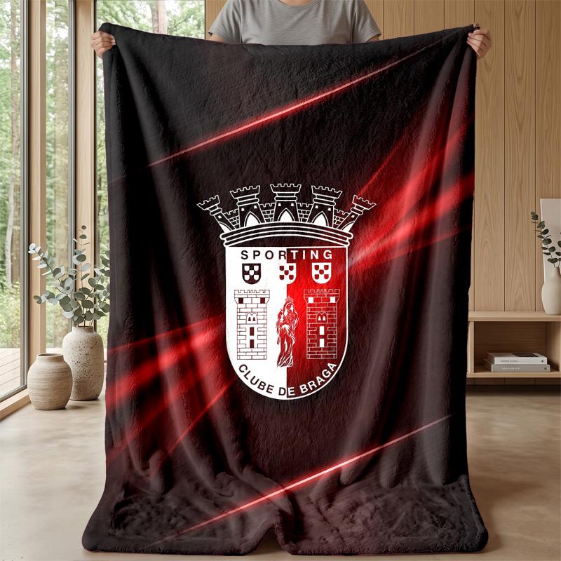 Braga FC Soft Flannel Fleece Blanket Lightweight Cozy Warm Throw Blanket For Sofa Bed Home Decor