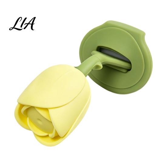 Washable Toilet Seat Lifter Silicone Tulip Lid Lifter, Hands-Free Lift Handle, Bathroom Avoid Touching Cover Tool, Accessories