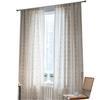 French retro curtain finished semi-blackout kitchen black geometric printing polyester hemp bay window curtain