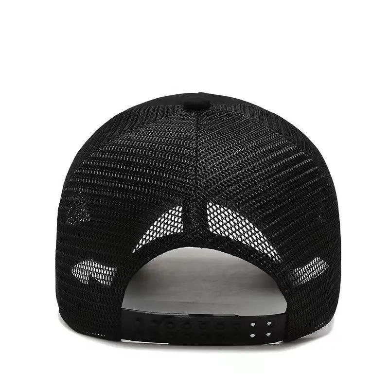 Fashion Hot Style American Flag Embroidery Baseball Net Cap Spring and Summer Outdoor Adjustable Casual Sun Protective Visor Hat