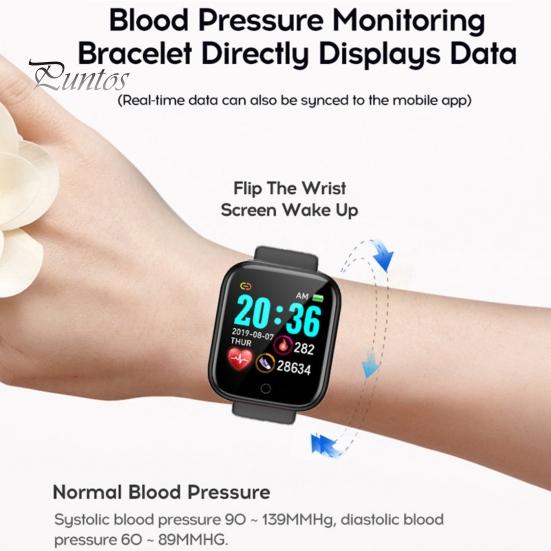 D20 Kompatybilny z Bluetooth Zegarek Smartwatch Zasilany Akumulatorowo Kalorie Tętno Monitor Snu