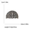 Fashion Retro Corsage Accessories, Full Diamond Peacock Screen Brooch, Creative Personality Flash Animal Pin