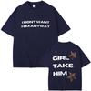 Singer Tate Mcrae It's Ok I'm Ok I Don't Want Him Anyway Girl Take Him Graphic T Shirts Men Women Fashion Vintage Trend T-shirt
