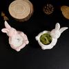 Egg Cup Mold White Eggshell Candle Holder Bunny Egg Tray Festive Easter Bunny Mold For Garden Decoration Party Supplies Home