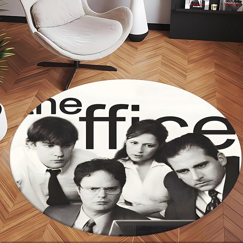 The Office (1) Round Office Rug Decorative Floor Rug for Office Bedroom Living Room and Home Space