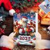 Christmas Countdown Calendar Chicken with Santa Hats Christmas Advent Calendar Christmas Tree Decoration for Kids Xmas Gifts