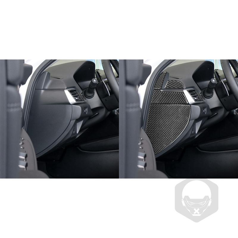 Real Carbon Fiber Car Accessories Dashboard Sides Decorative Cover Soft Sticker For Honda Accord 10th Gen 2018