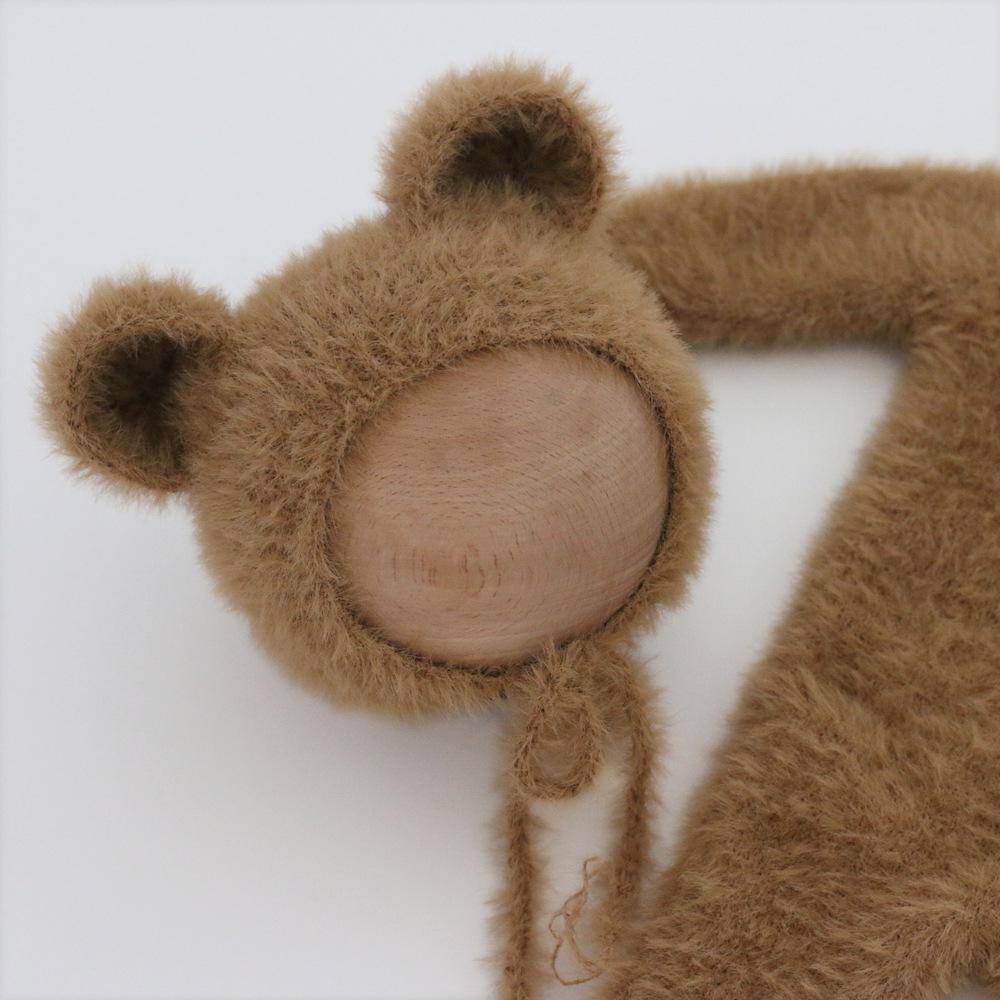 Baby Soft Knit Bear Onesie & Hat Set