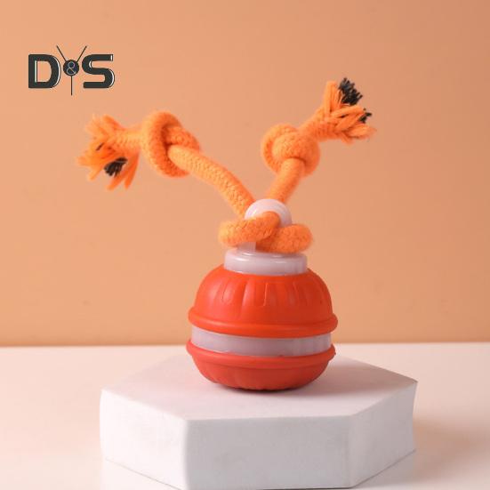 Inteligentna Automatyczna Ruchoma Piłka Piszcząca Zabawka dla Psa z Czujnikiem Ruchu Kompaktowa Konstrukcja Ładowanie USB Interaktywna Tocząca się Zabawka dla Zwierząt