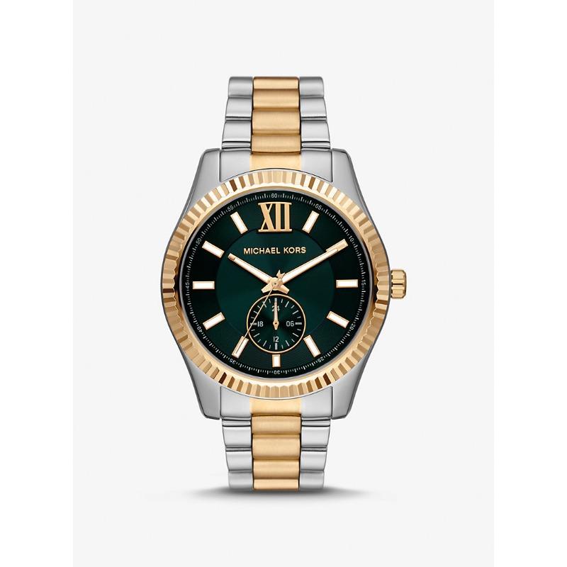 Двухцветные большие часы Michael Kors Lexington MK9063 серебряный